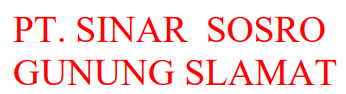 PT Sinar Sosro Gunung Slamat KPW JTR