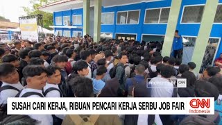Susah Cari Kerja, Ribuan Pencari Kerja Serbu Job Fair & Pembuatan SKCK